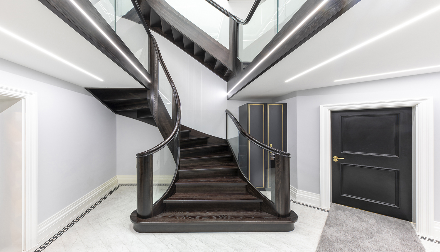 The choice of materials plays a pivotal role in the crafting of a Custom Staircase